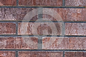 brown brickwall background with brick texture revetment