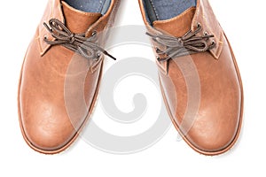 Brown Brogue isolated on a white background