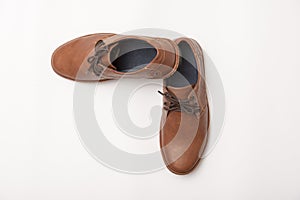 Brown Brogue isolated on a white background