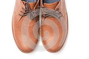 Brown Brogue isolated on a white background