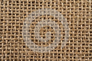 Brown burlap cloth background or sack cloth for packing