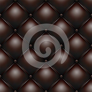Brown buttoned leather upholstery pattern texture