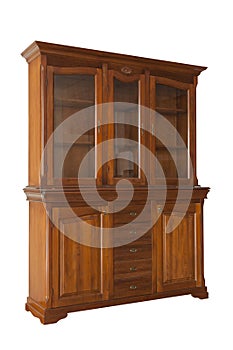 Brown cabinet isolated on white