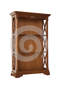 Brown cabinet isolated on white