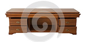 Brown cabinet isolated on white