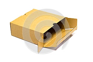 Brown cardboard box for postal delivery