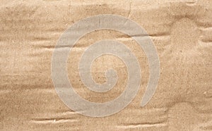 Brown cardboard paper texture, full frame