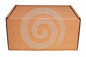 Brown carton box.