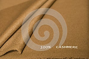 Brown cashmere fabric