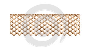 Brown Chain Link Fence Pattern, vector design Generative AI