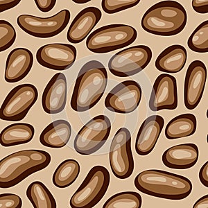 Brown chaotic spots, seamless pattern.