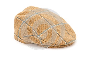 Brown Checked Tweed Hunting Flat Cap