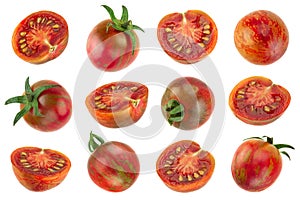 Brown cherry tomatoes collection