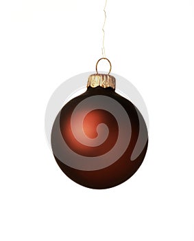 Brown christmas ball