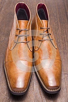 Brown chukka boots