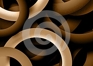 Brown circles abstract wallpaper background