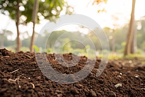 Brown clean soil texture background