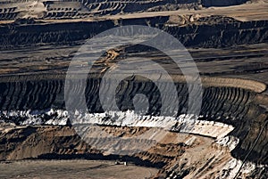 Brown coal open mining