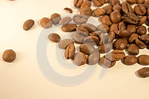 Brown coffee beans