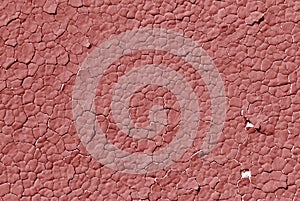 Brown color cracked plaster wall pattern.