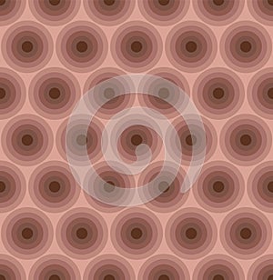 Brown color geometric circle seamless pattern