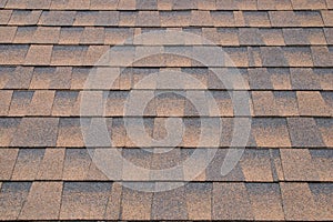 Brown Composite Shingle Roofing as Texture Background