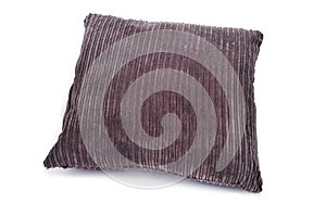 Brown corduroy cushion