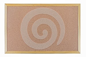 Brown cork board frame