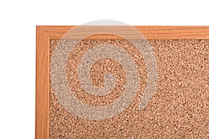 Brown cork pin board frame