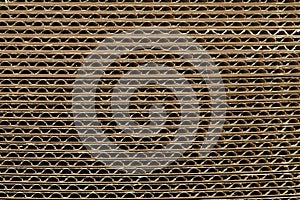 Brown corrugated cardboard