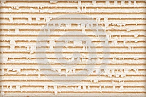 Brown corrugated cardboard sheet photo