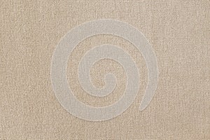 Brown cotton fabric cloth texture for background, natural textile pattern