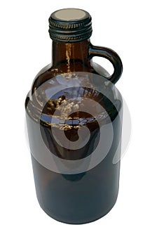 Brown craft beer growler