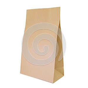 Brown craft paper bag packaging