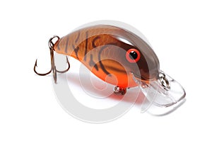 Brown Crankbait with Orange Belly