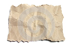 Brown Crumpled Paper