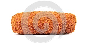 Brown crusty dutch kroket isolated