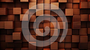 Brown Cubes Wall Background