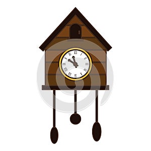 brown cuckoo clock icon image