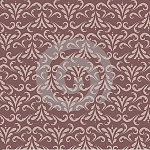 Brown damask Pattern