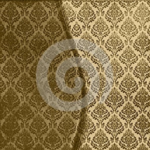 Brown Damask Seamless