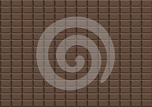 Brown Dark Chocolate bar seamless pattern