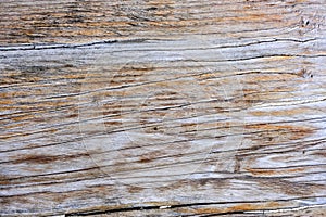 Brown dark scratched wooden cutting, chopping board.
