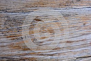 Brown dark scratched wooden cutting, chopping board.