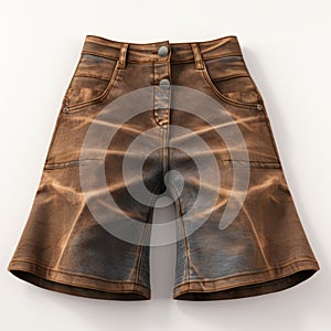 Brown Denim Pants 3d Model For Sale - Naturalistic Yet Surreal Design