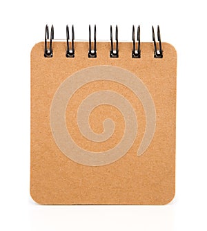 Brown diary spiral notebook