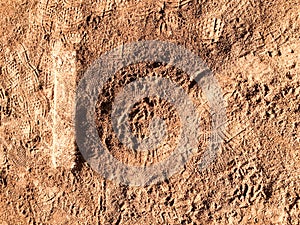 Brown dirt earth design background