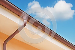 Brown drainpipe
