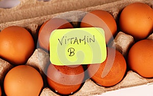 Vitamin B source egg.