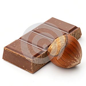 Brown element isolated on white background